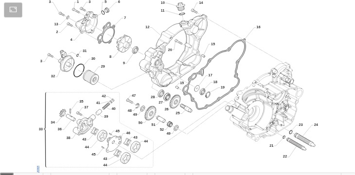 Pièces d'origine pour TM RACING 250 250 4T 250 Fi SMX 2022 - Lubrification moteur
