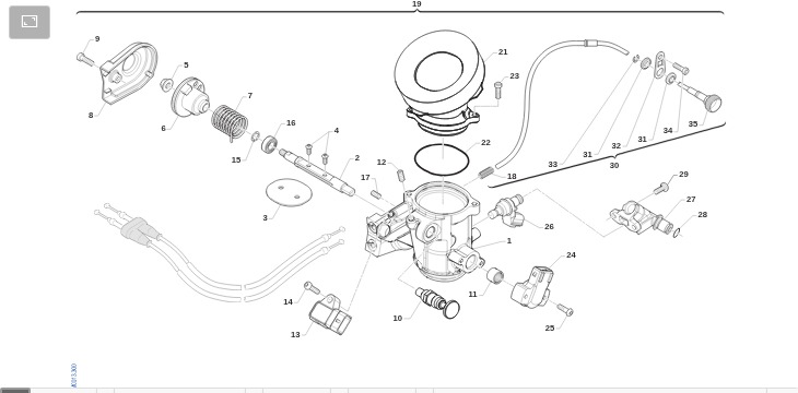 Pièces d'origine pour TM RACING 300 300 4T 300 Fi MX 2022 - Corps d'admission 300