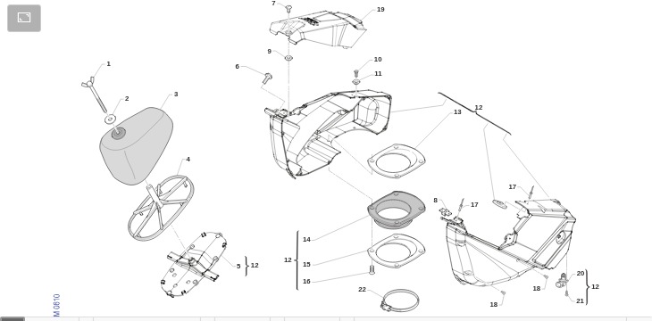 Pièces d'origine pour TM RACING 300 300 4T 300 Fi MX 2022 - Boîte à air