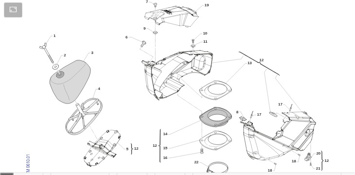 Pièces d'origine pour TM RACING 450 450 4T 450 Fi EN 2022 - Boîte à air