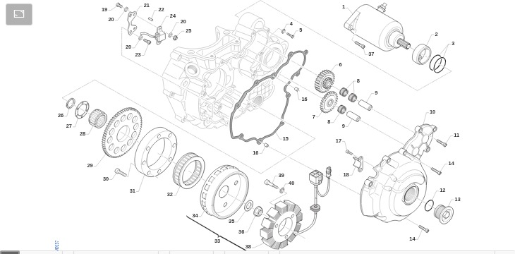 Pièces d'origine pour TM RACING 450 450 4T 450 Fi EN 2022 - Système d'allumage