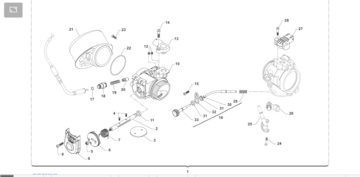 Pièces d'origine pour TM RACING 530 530 4T 530 Fi EN 2022 - Corps d'admission