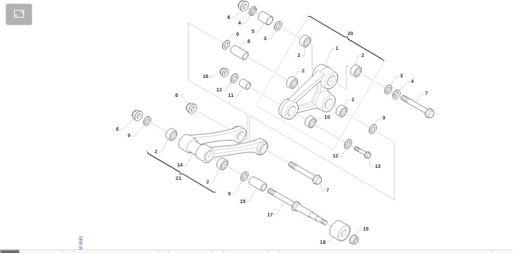 Pièces d'origine pour TM RACING 250 250 2T 250 EN 2022 - Liaisons et commandes