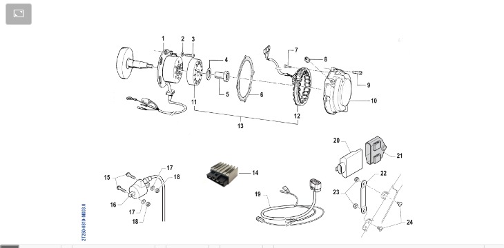 Pièces d'origine pour TM RACING 300 300 2T 300 EN 2008 - Allumage moteur