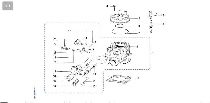 Pièces d'origine pour TM RACING 300 300 2T 300 MX 2011 - Cylindre moteur