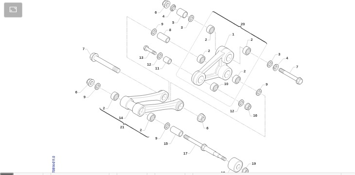 Pièces d'origine pour TM RACING 250 250 2T 250 EN 2012 - Liaisons et commandes