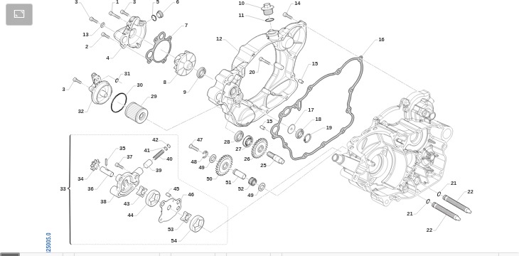 Pièces d'origine pour TM RACING 250 250 4T 250 Fi EN 2013 - Lubrification