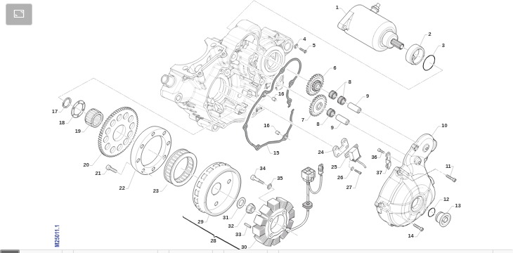 Pièces d'origine pour TM RACING 250 250 4T 250 Fi MX 2015 - Allumage moteur