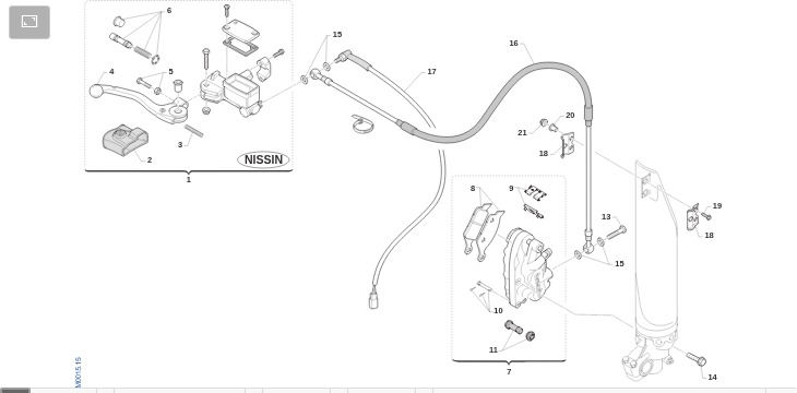 Pièces d'origine pour TM RACING 144 144 2T 144 EN 2015 - Frein avant
