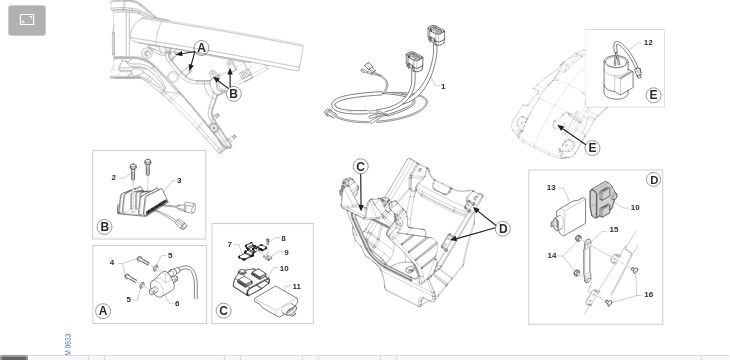 Pièces d'origine pour TM RACING 144 144 2T 144 MX 2024 - Faisceau Electrique