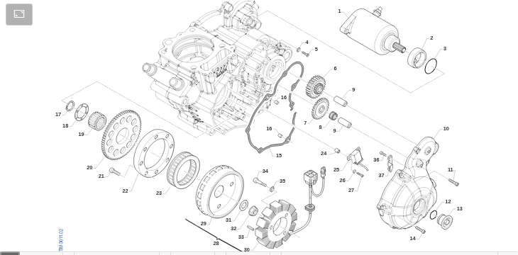 Pièces d'origine pour TM RACING 300 300 4T 300 Fi EN 2024 - Allumage ES (3 pôles)