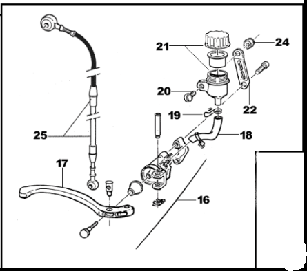 Pièces d'origine pour TM RACING 300 300 300 2 Temps MX/EN 2005 - Pompe de Frein Avant Super Motard