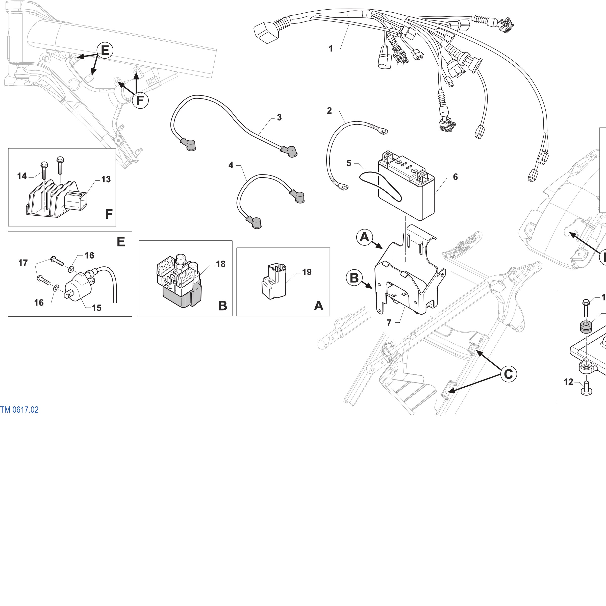 Pièces d'origine pour TM RACING 125 125 2T 125 EN ES 2027 - Faisceau électrique 2T 125 EN