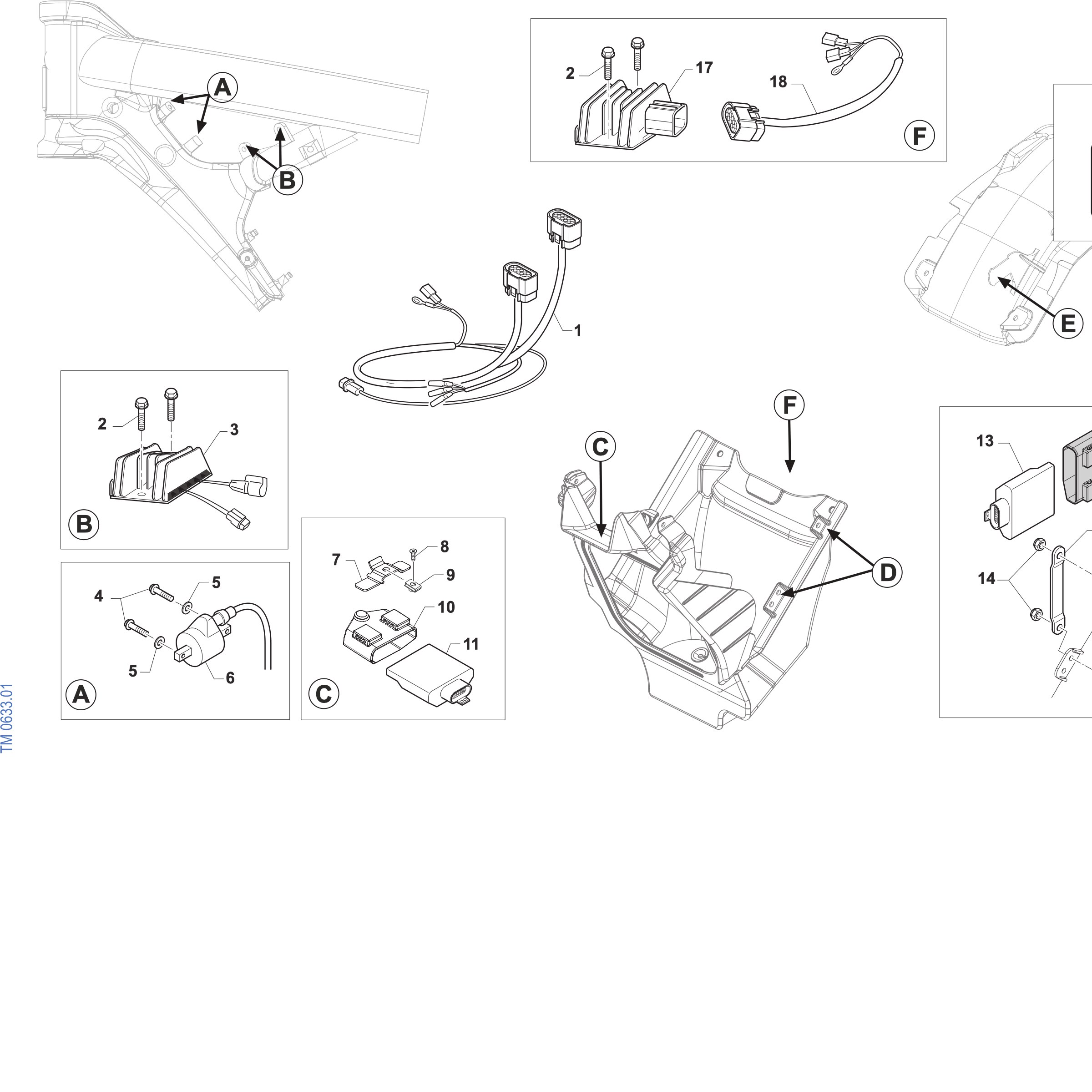 Pièces d'origine pour TM RACING 144 144 2T 144 EN 2027 - Faisceau électrique