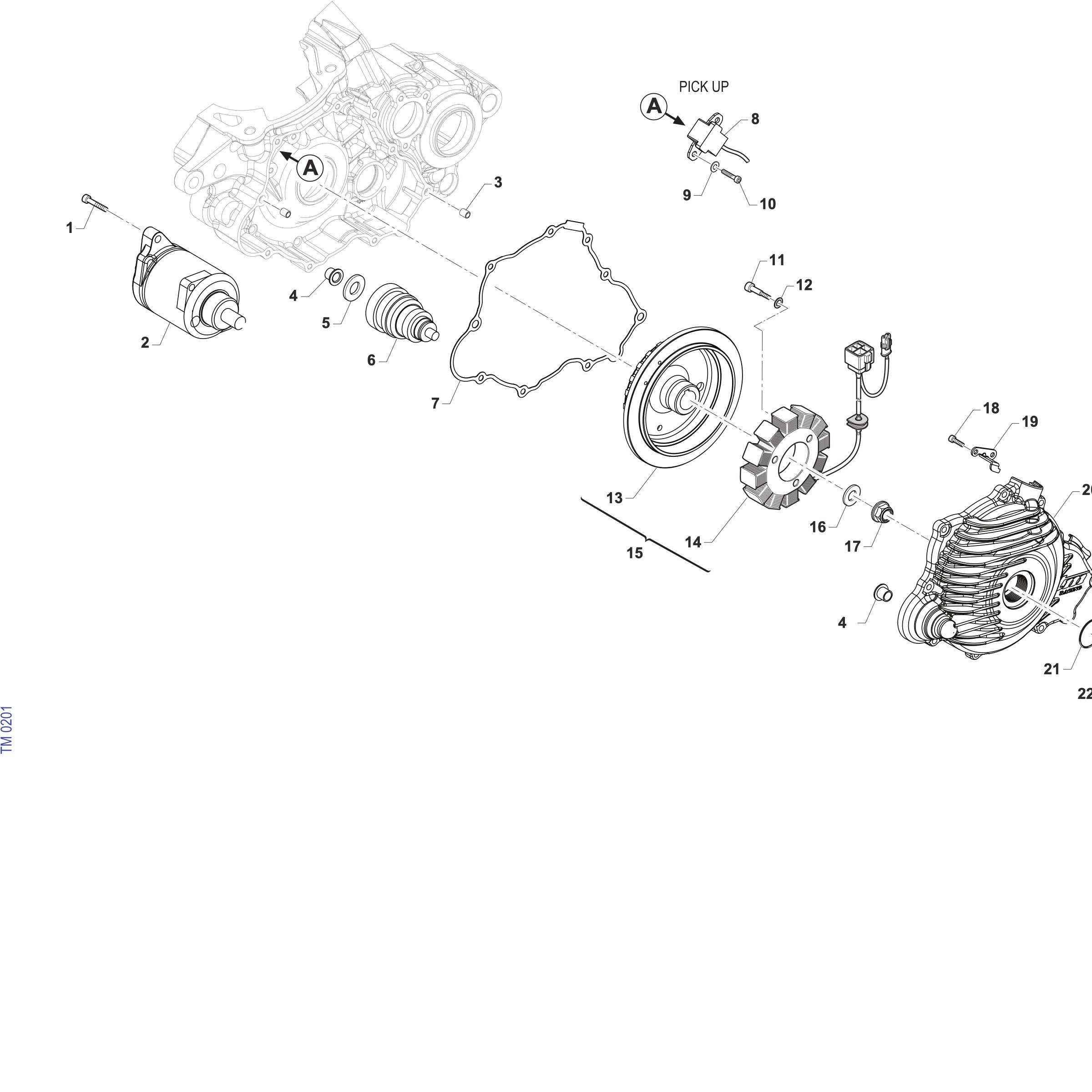 Pièces d'origine pour TM RACING 300 300 2T 300 EN 2027 - Allumage