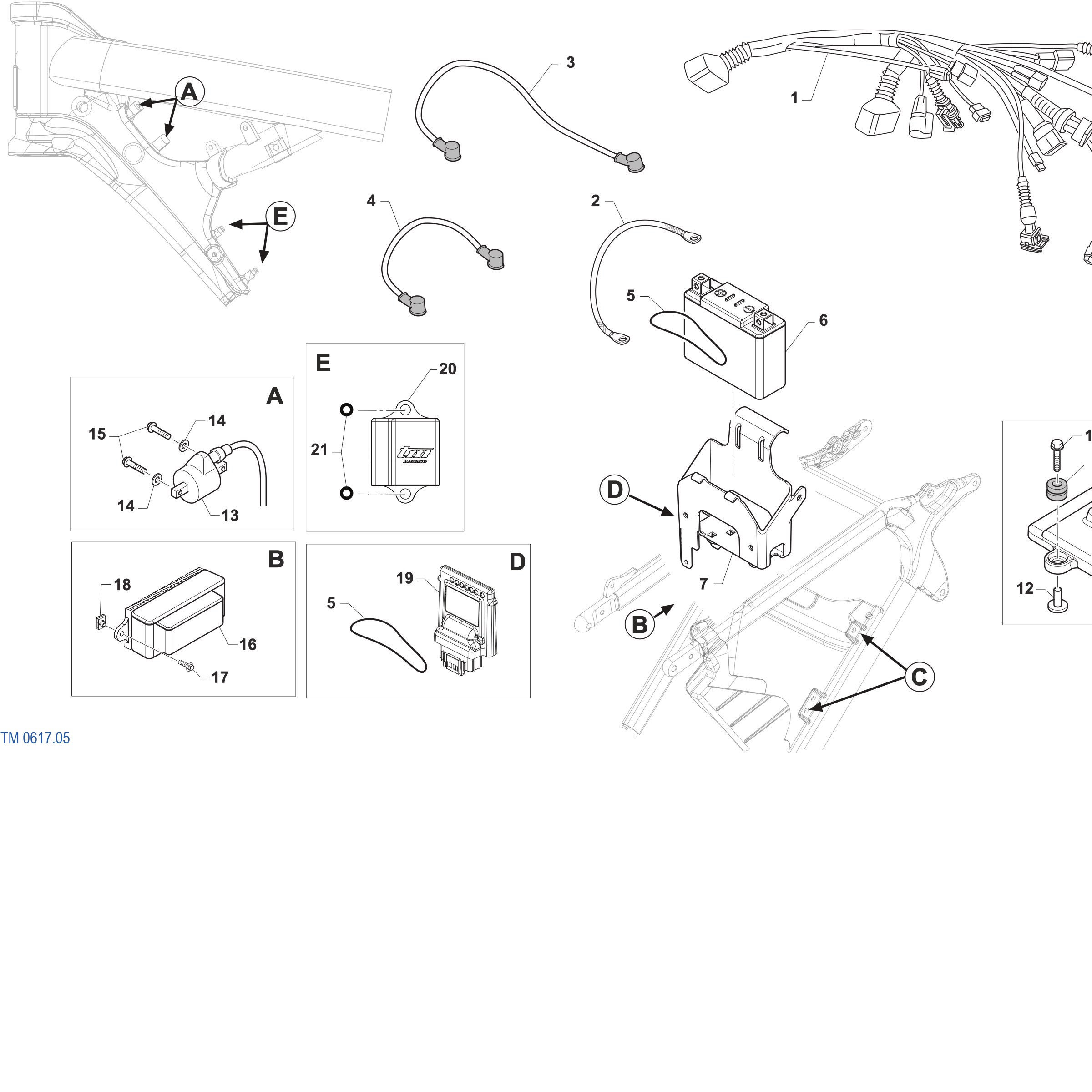 Pièces d'origine pour TM RACING 300 300 2T 300 FI SMR 2027 - Faisceau électrique