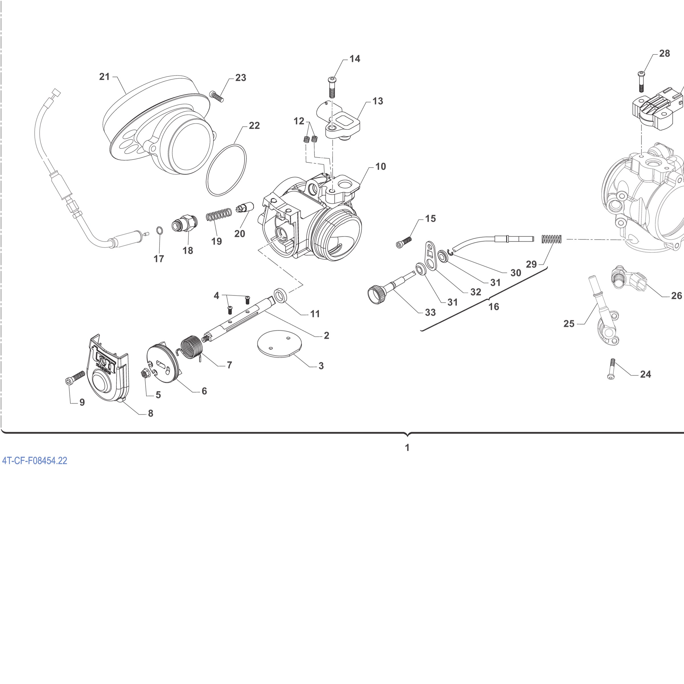 Pièces d'origine pour TM RACING 450 450 4T 450 Fi SMR 2027 - Corps d'admission EN/SMR