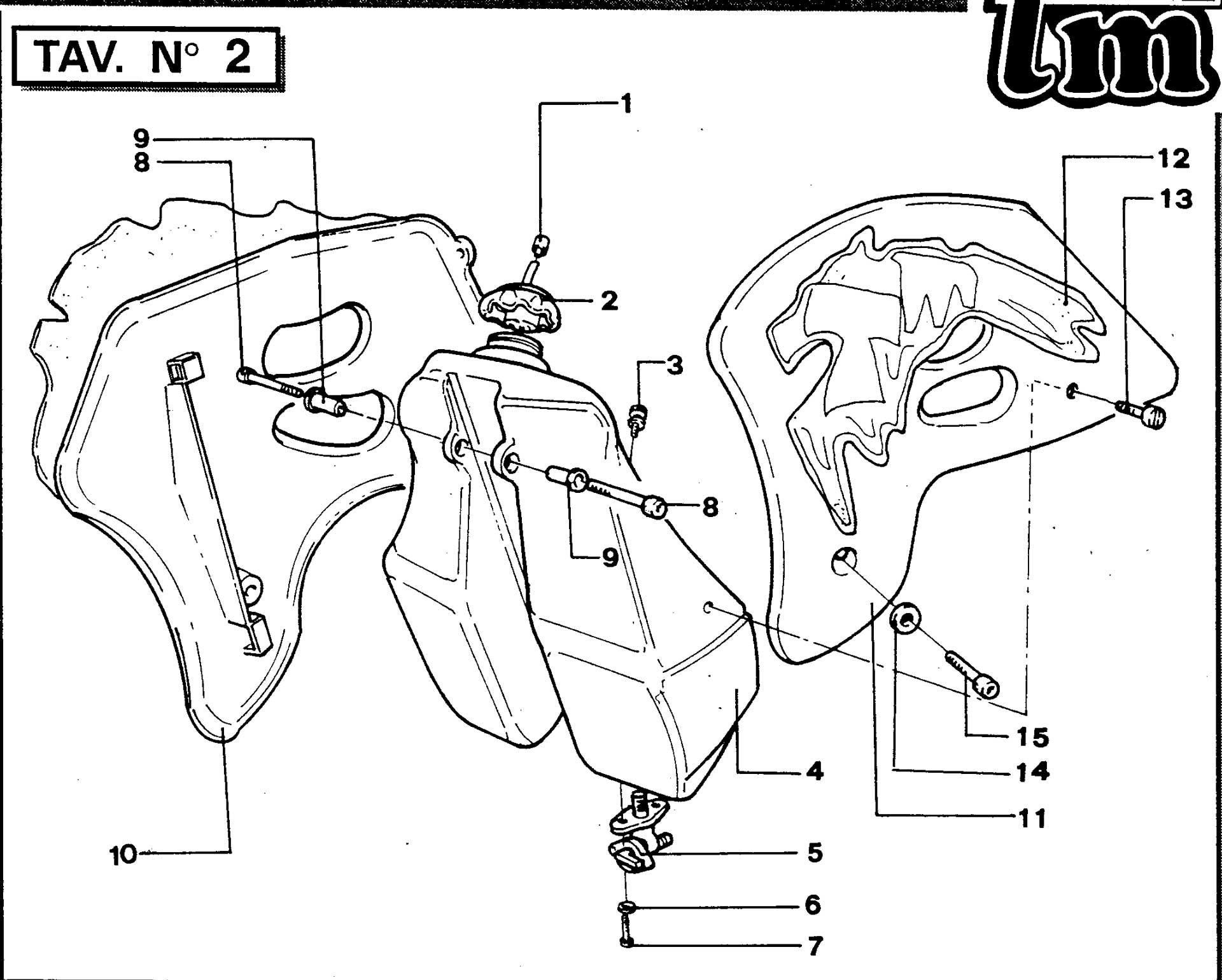 Pièces d'origine pour TM RACING 100 100 100 2 Temps MX/EN 1994 - Réservoir d'huile
