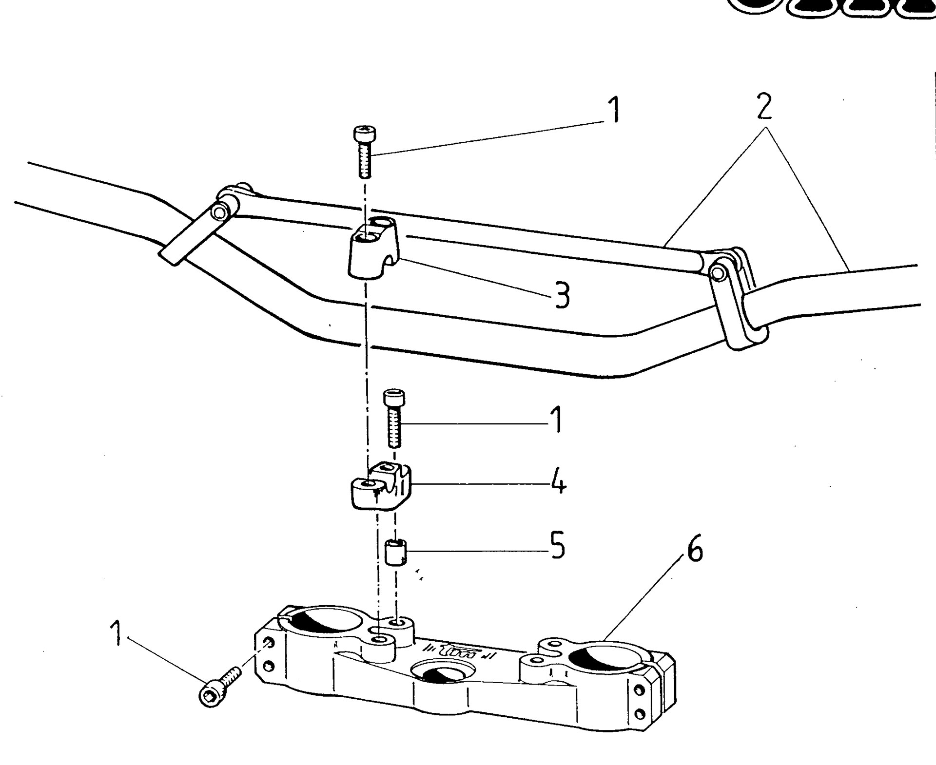 Pièces d'origine pour TM RACING 85 85 85 2 Temps MX/EN 1996 - Guidon et commandes