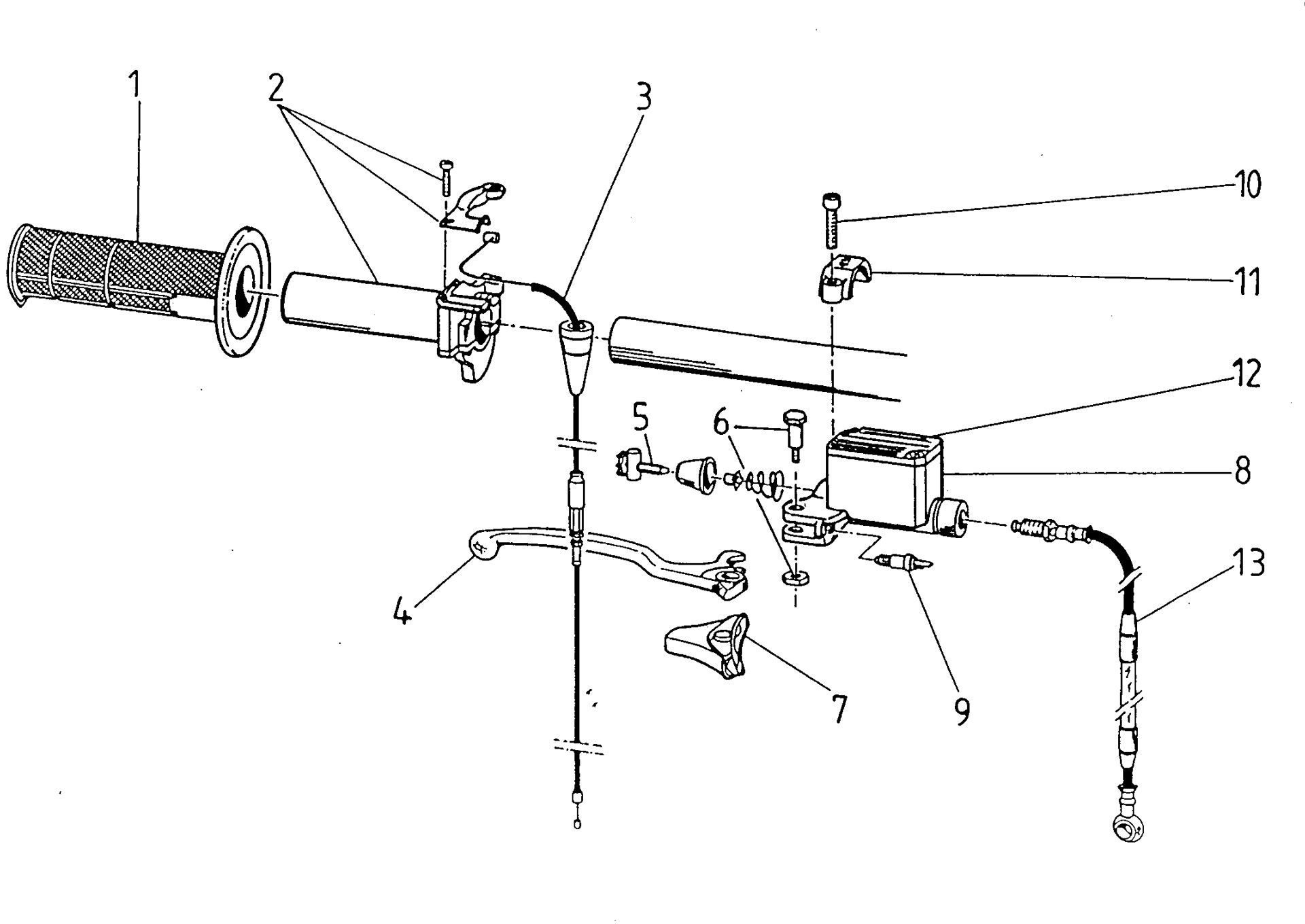 Pièces d'origine pour TM RACING 85 85 85 2 Temps MX/EN 1996 - Maître-cylindre de frein