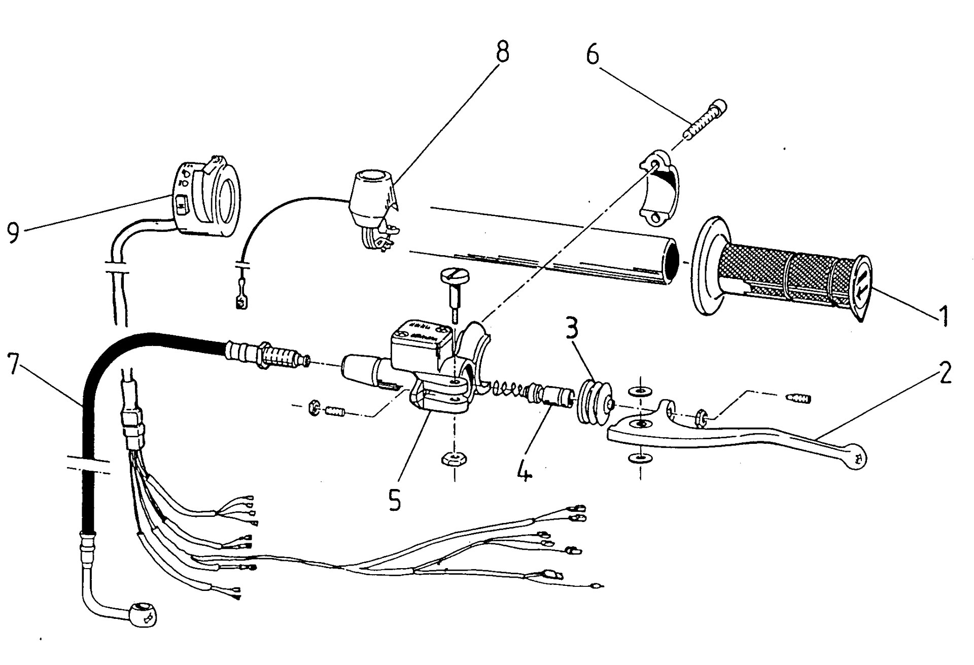 Pièces d'origine pour TM RACING 85 85 85 2 Temps MX/EN 1996 - Maître-cylindre d'embrayage