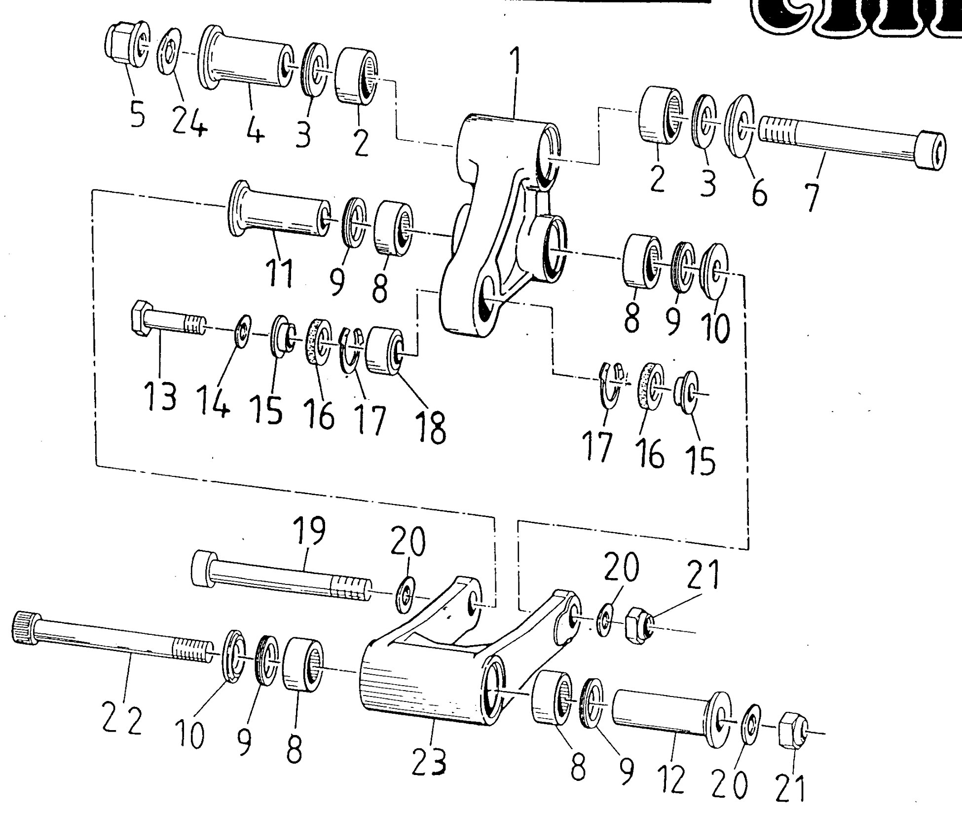 Pièces d'origine pour TM RACING 85 85 85 2 Temps MX/EN 1996 - Biellettes et liaisons