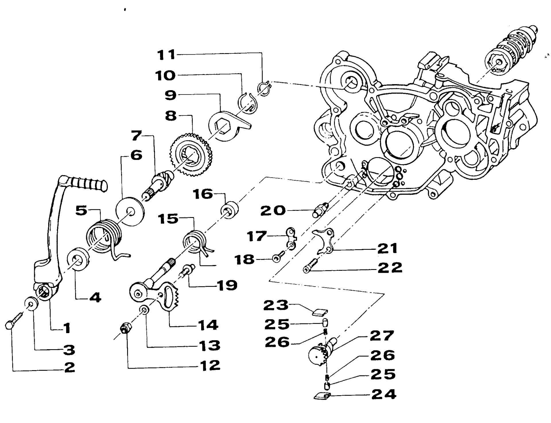 Pièces d'origine pour TM RACING 125 125 125 2 Temps MX/EN 2000 - Démarrage par kick