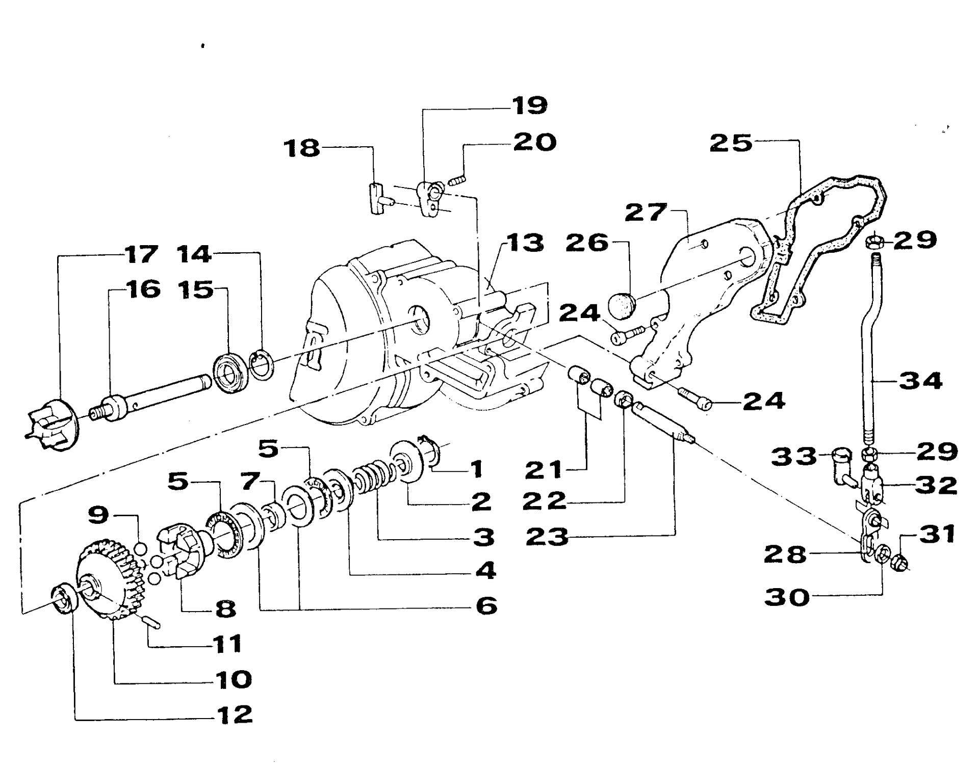 Pièces d'origine pour TM RACING 125 125 125 2 Temps MX/EN 2000 - Système d'embrayage centrifuge