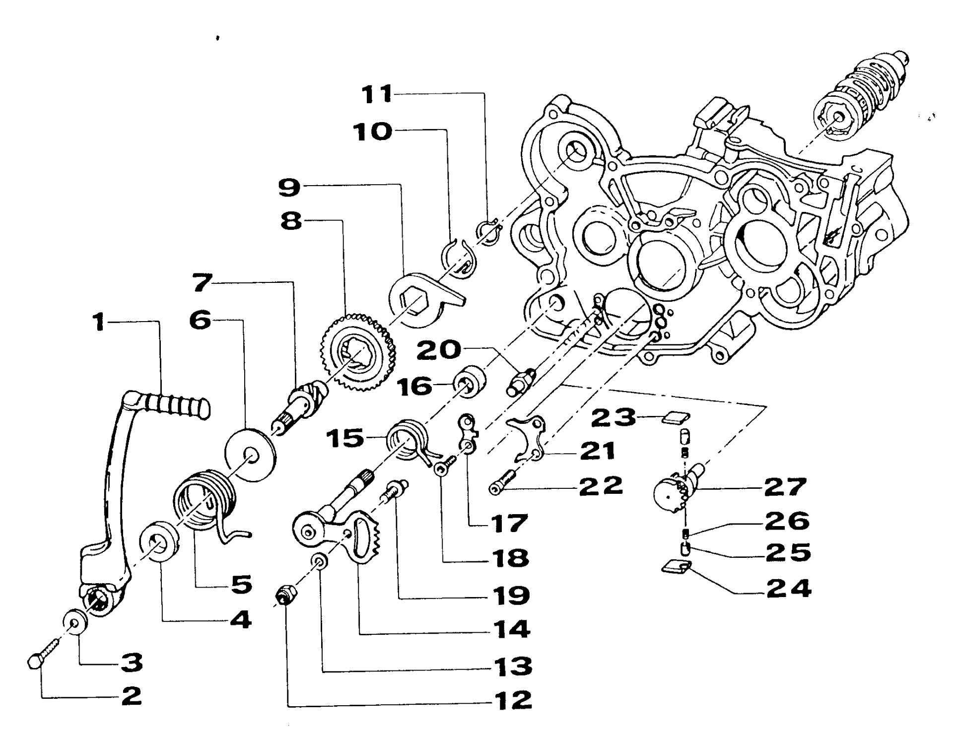 Pièces d'origine pour TM RACING 250 250 250 2 Temps MX/EN 2000 - Démarrage par kick