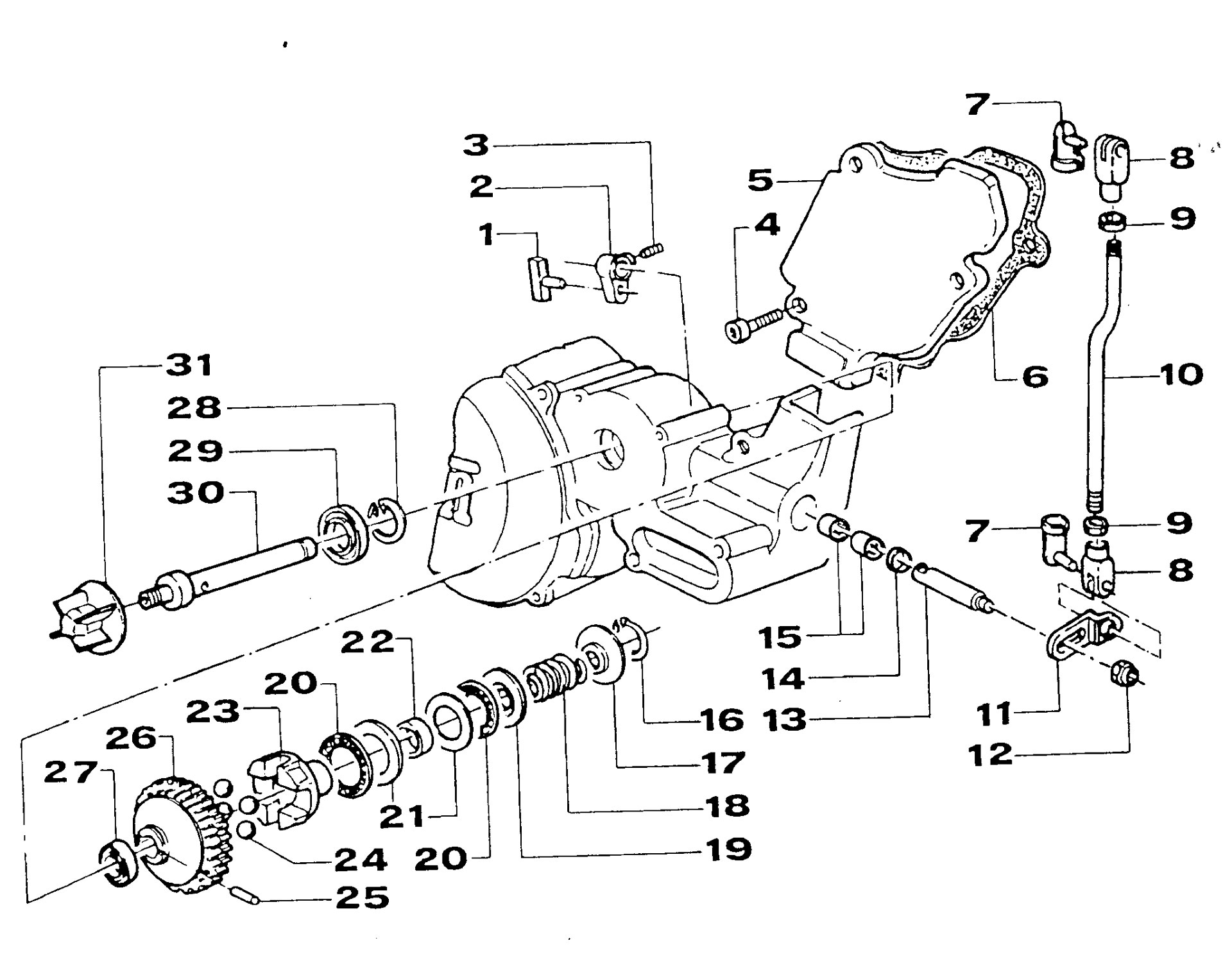 Pièces d'origine pour TM RACING 250 250 250 2 Temps MX/EN 2000 - Système d'embrayage centrifuge