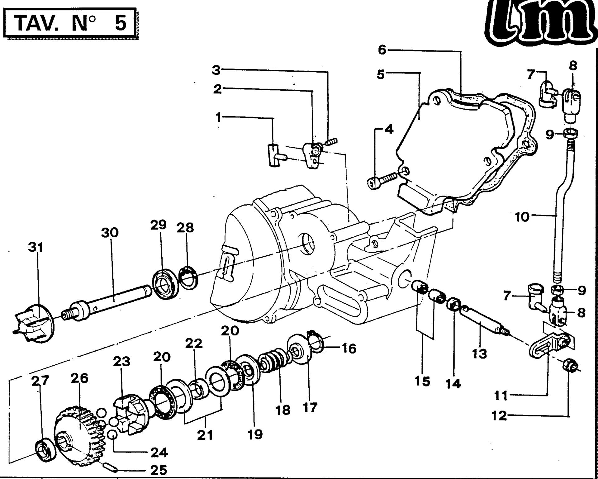Pièces d'origine pour TM RACING 250 250 250 2 Temps MX/EN 1994 - Soupapes et pompe à eau