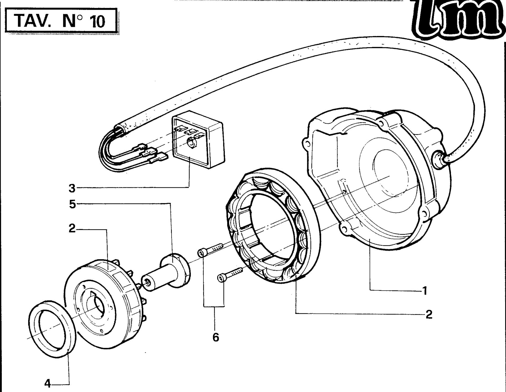 Pièces d'origine pour TM RACING 250 250 250 2 Temps MX/EN 1994 - Système d'allumage