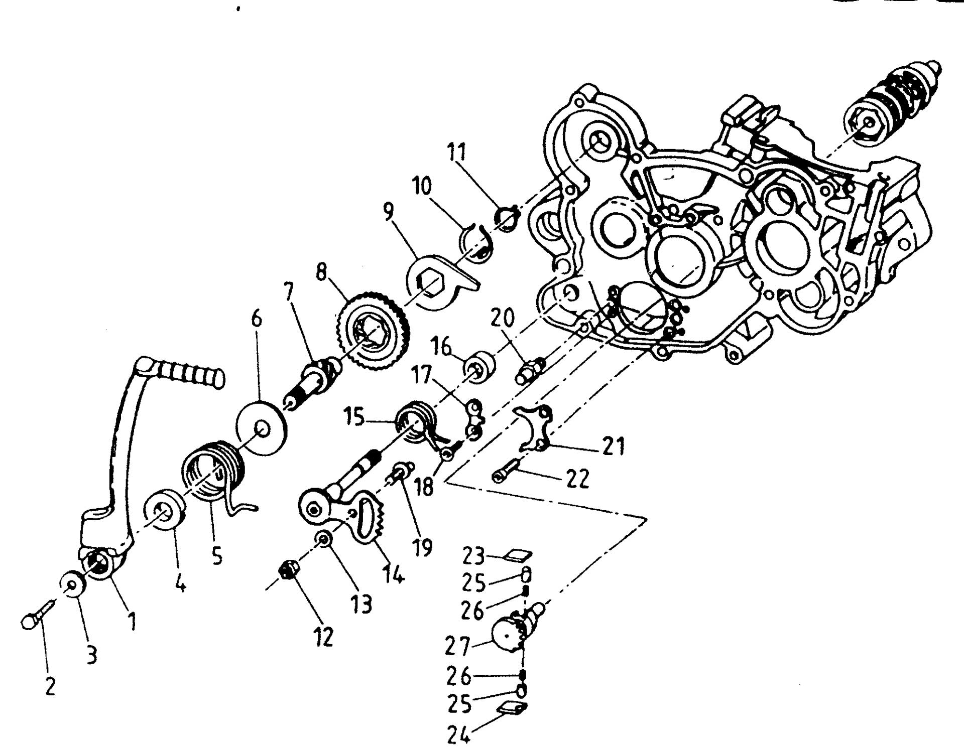 Pièces d'origine pour TM RACING 125 125 125 2 Temps MX/EN 1997 - Démarrage par kick