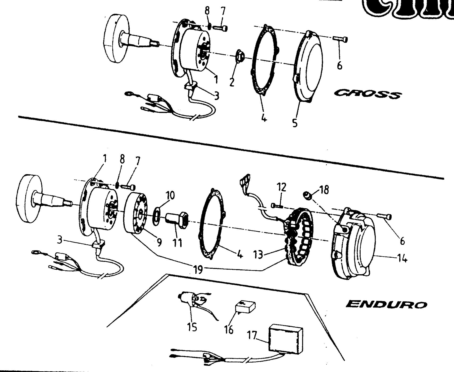 Pièces d'origine pour TM RACING 125 125 125 2 Temps MX/EN 1997 - Allumage moteur