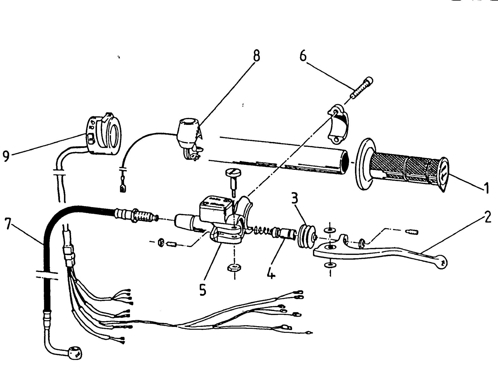 Pièces d'origine pour TM RACING 100 100 100 2 Temps MX/EN 1998 - Maître-cylindre d'embrayage