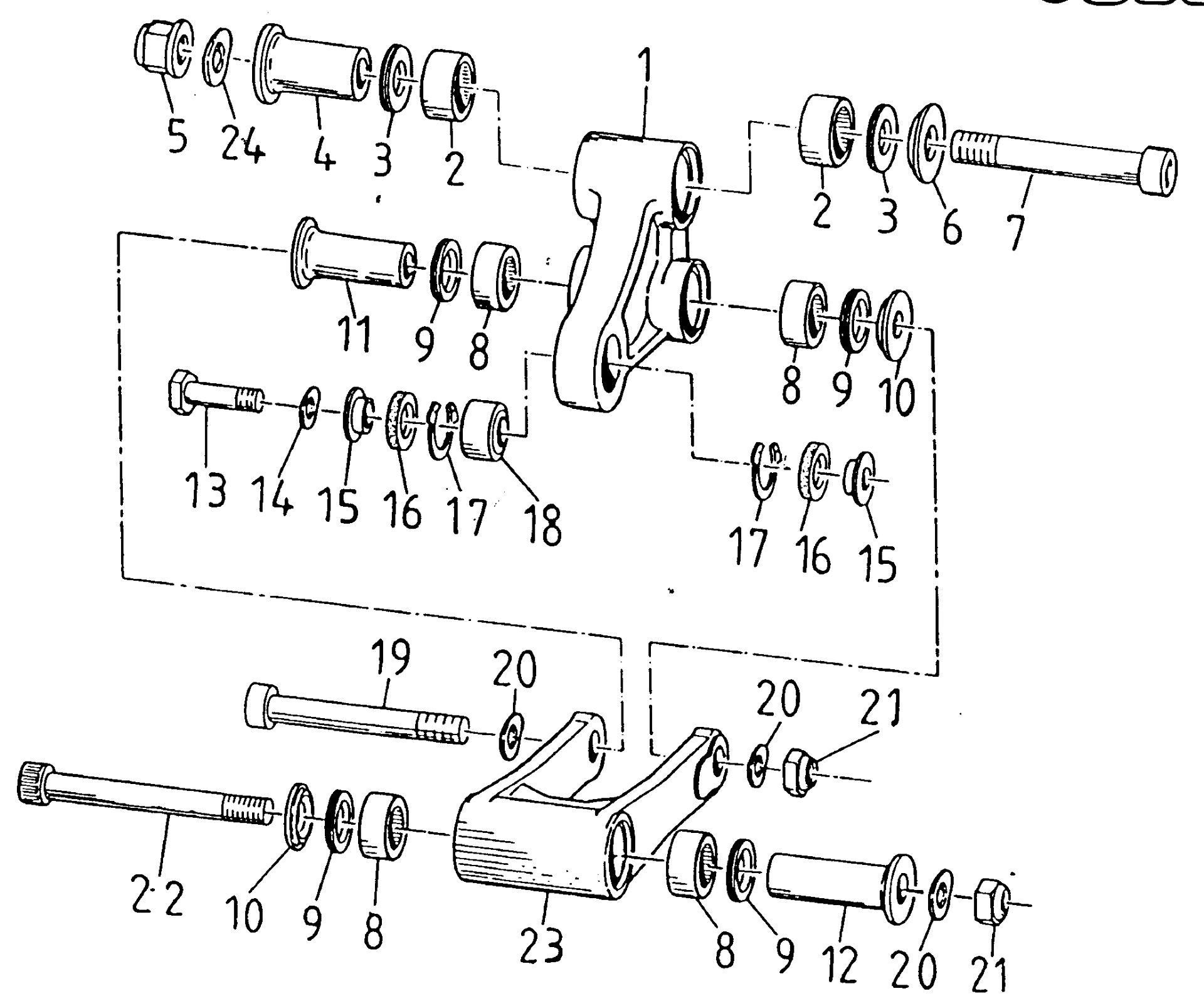 Pièces d'origine pour TM RACING 100 100 100 2 Temps MX/EN 1998 - Biellettes