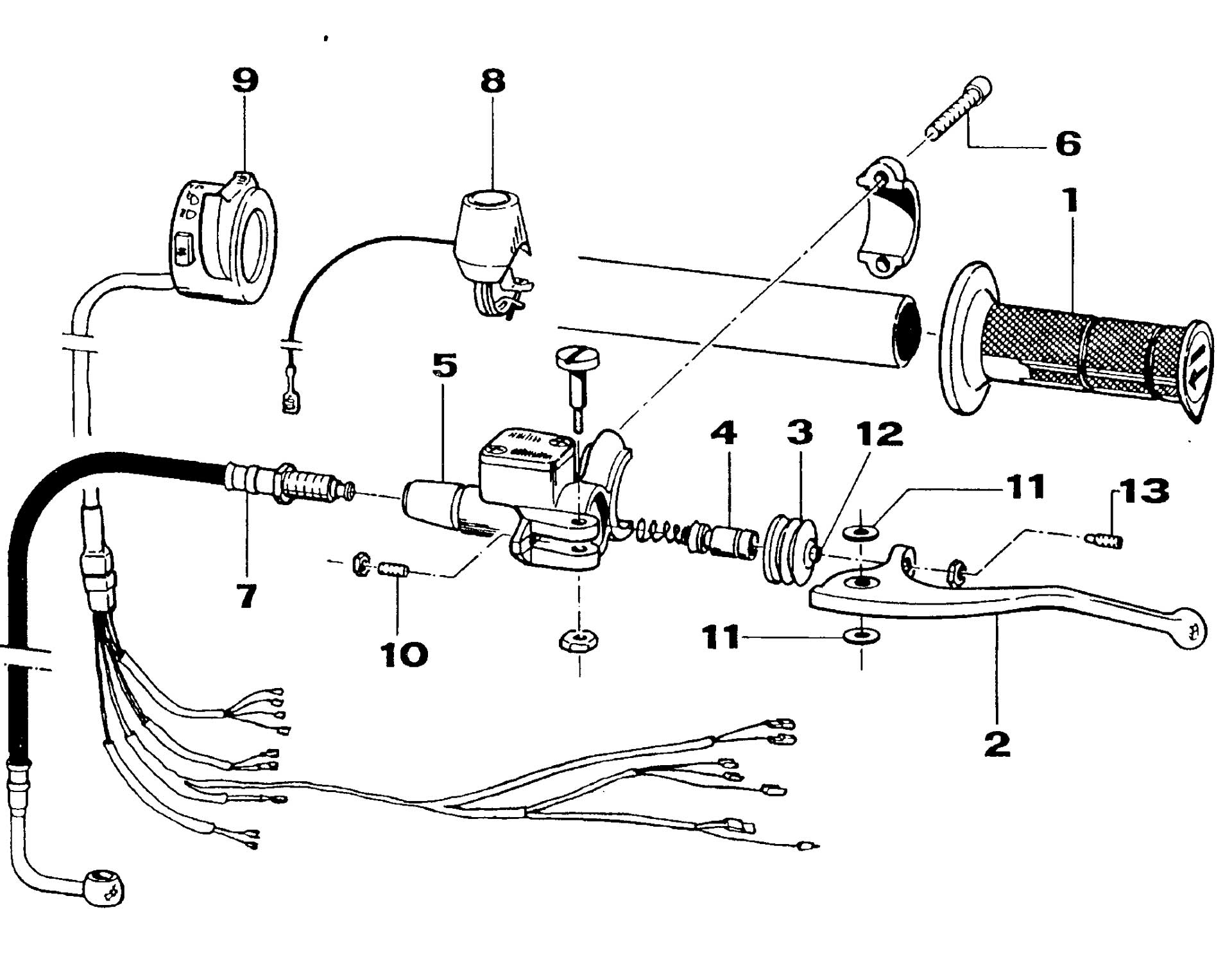 Pièces d'origine pour TM RACING 100 100 100 2 Temps MX/EN 2000 - Maître-cylindre de frein