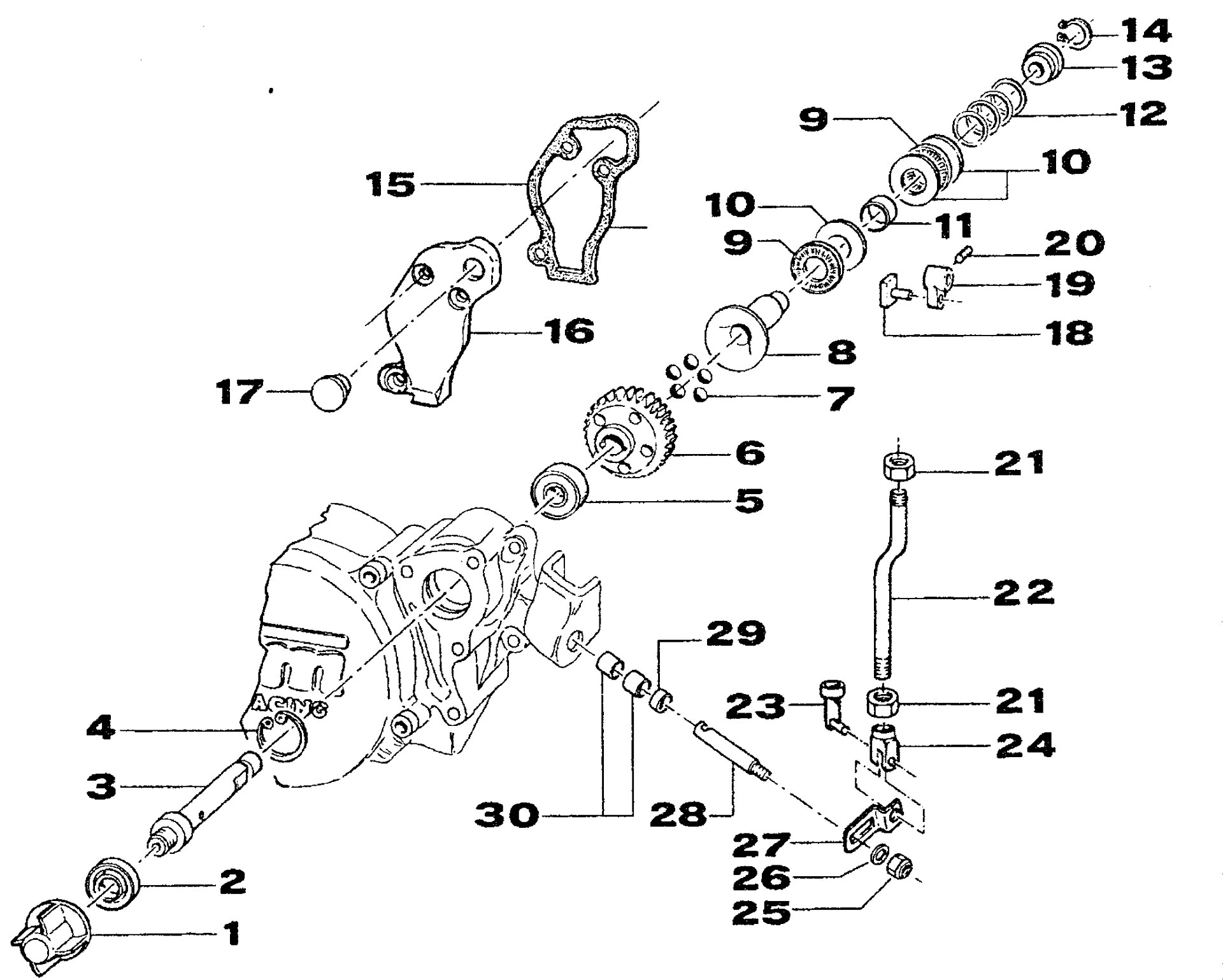 Pièces d'origine pour TM RACING 125 125 125 2 Temps MX/EN 2001 - Embrayage centrifuge