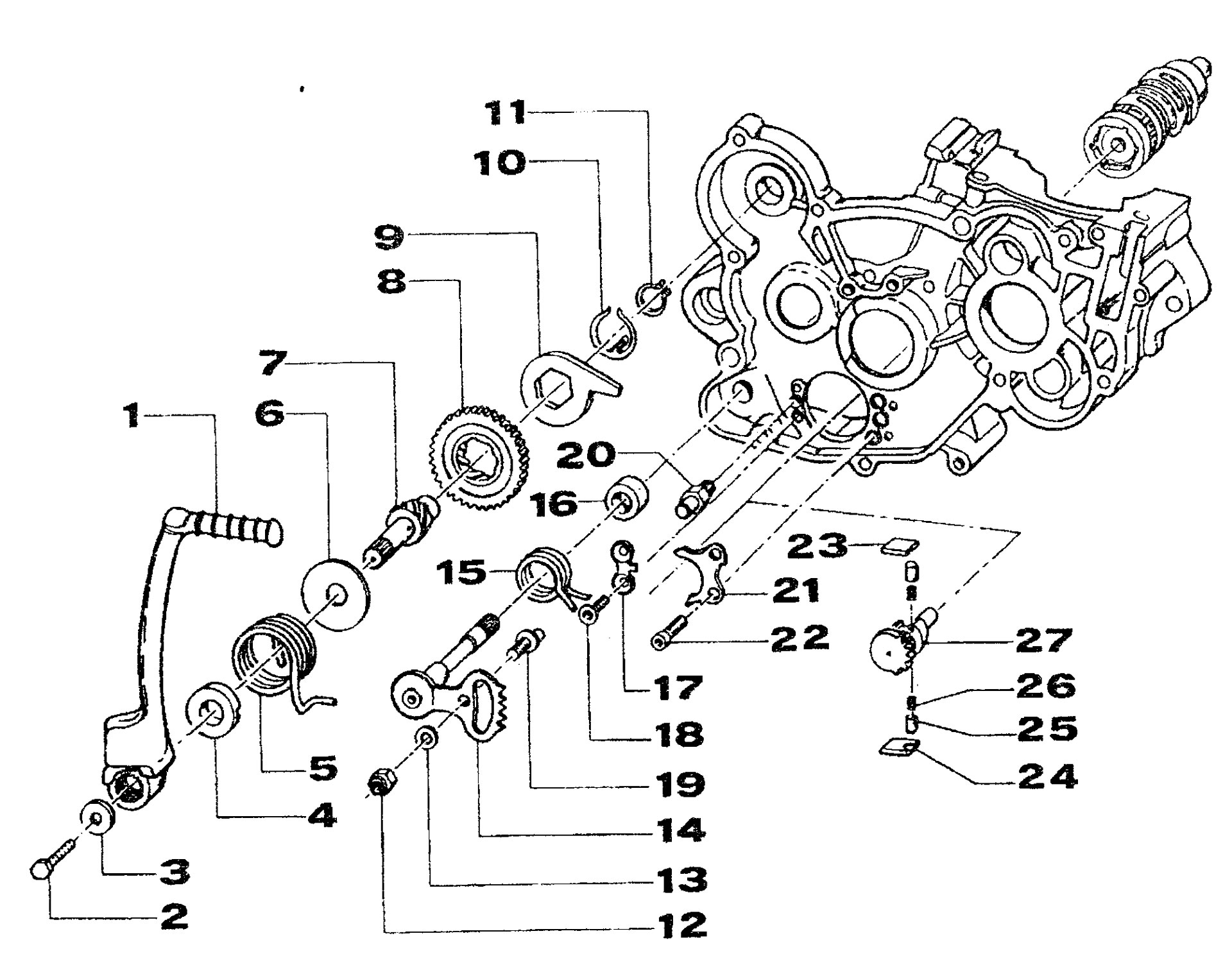 Pièces d'origine pour TM RACING 250 250 250 2 Temps MX/EN 2001 - Démarrage par kick