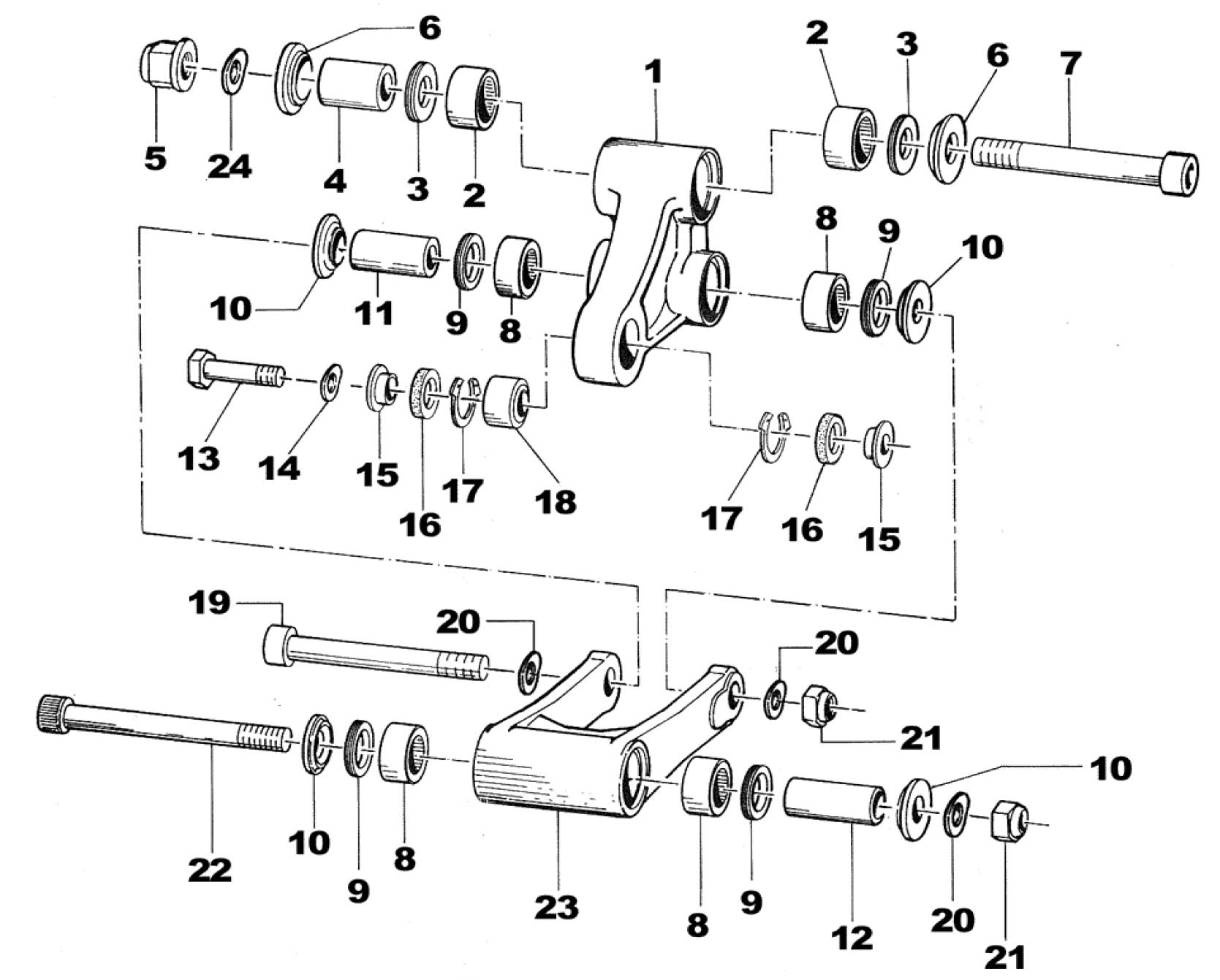 Pièces d'origine pour TM RACING 80 80 80 2 Temps Junior 2002 - Liaisons et biellettes