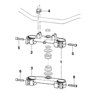 Pièces d'origine pour TM RACING 530 530 530 4 Temps MX/EN 2005 - Tés de fourche