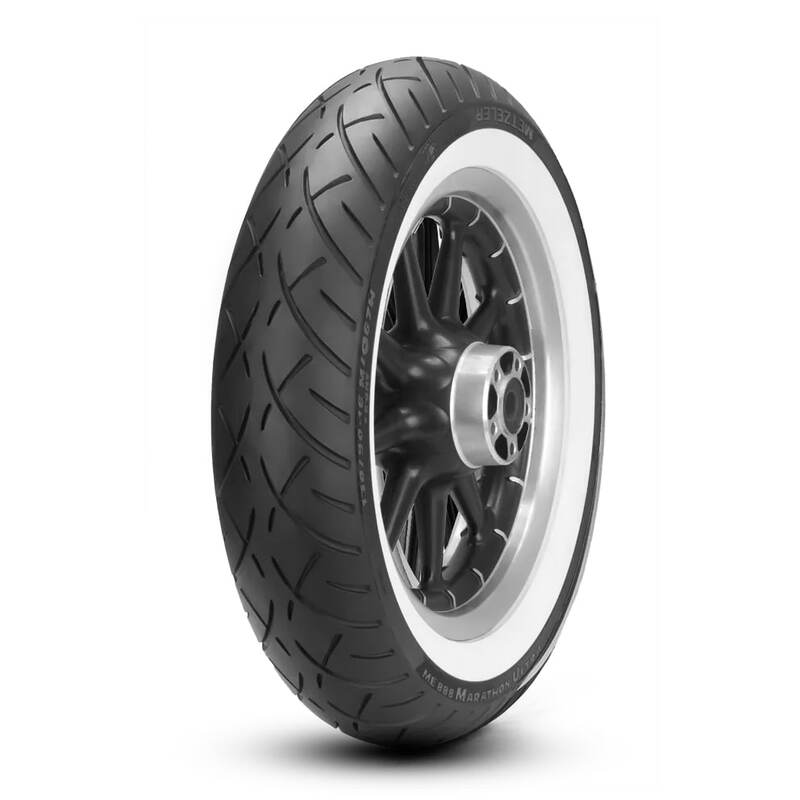 Pneu METZELER ME 888 MARATHON ULTRA (F) WW Flancs Blancs 130/90-16 M/C 67H TL
