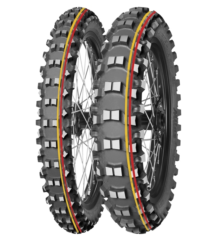 Pneu MITAS TERRA FORCE-MX SM 110/90-19 NHS 62M TT SOFT TO MEDIUM RED YELLOW