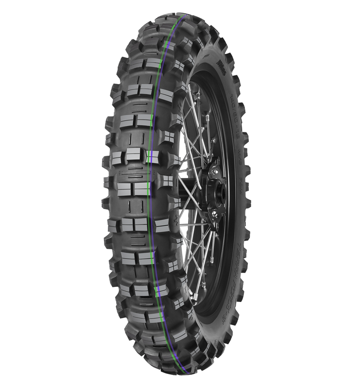 Pneu MITAS TERRA FORCE-EF 140/80-18 70R TT ULTRA LIGHT GREEN PURPLE