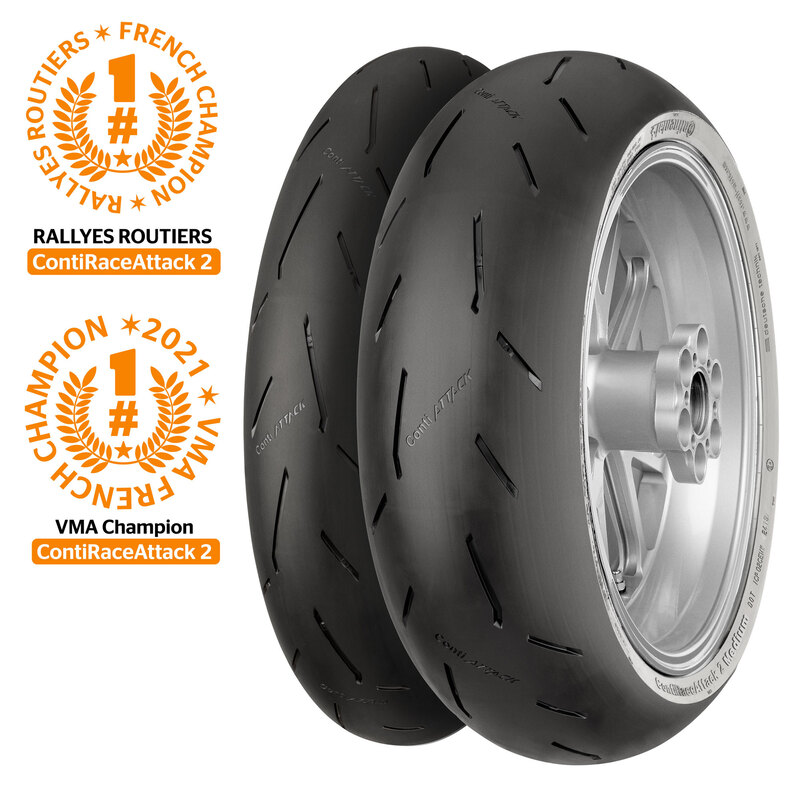 Pneu CONTINENTAL CONTIRACEATTACK 2 STREET 180/55 ZR 17 M/C (73W) TL